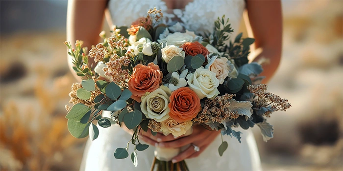 Custom Desert Bridal Bouquet