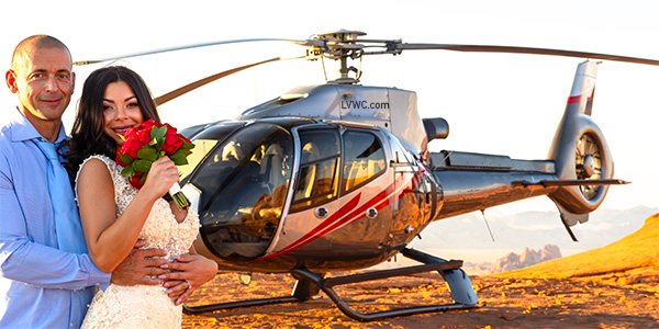 Valley of Fire Helicopter Wedding