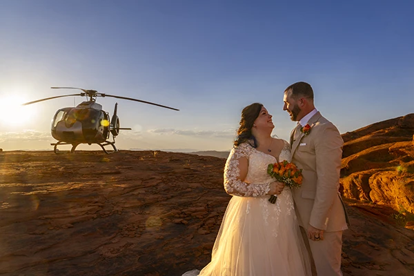 Valley of Fire Helicopter Wedding