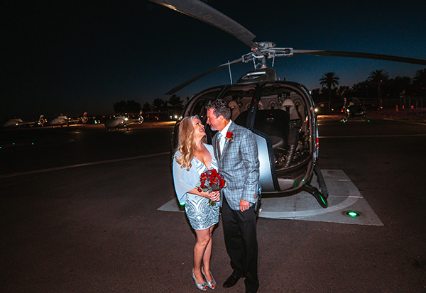 Las Vegas Strip Helicopter Wedding