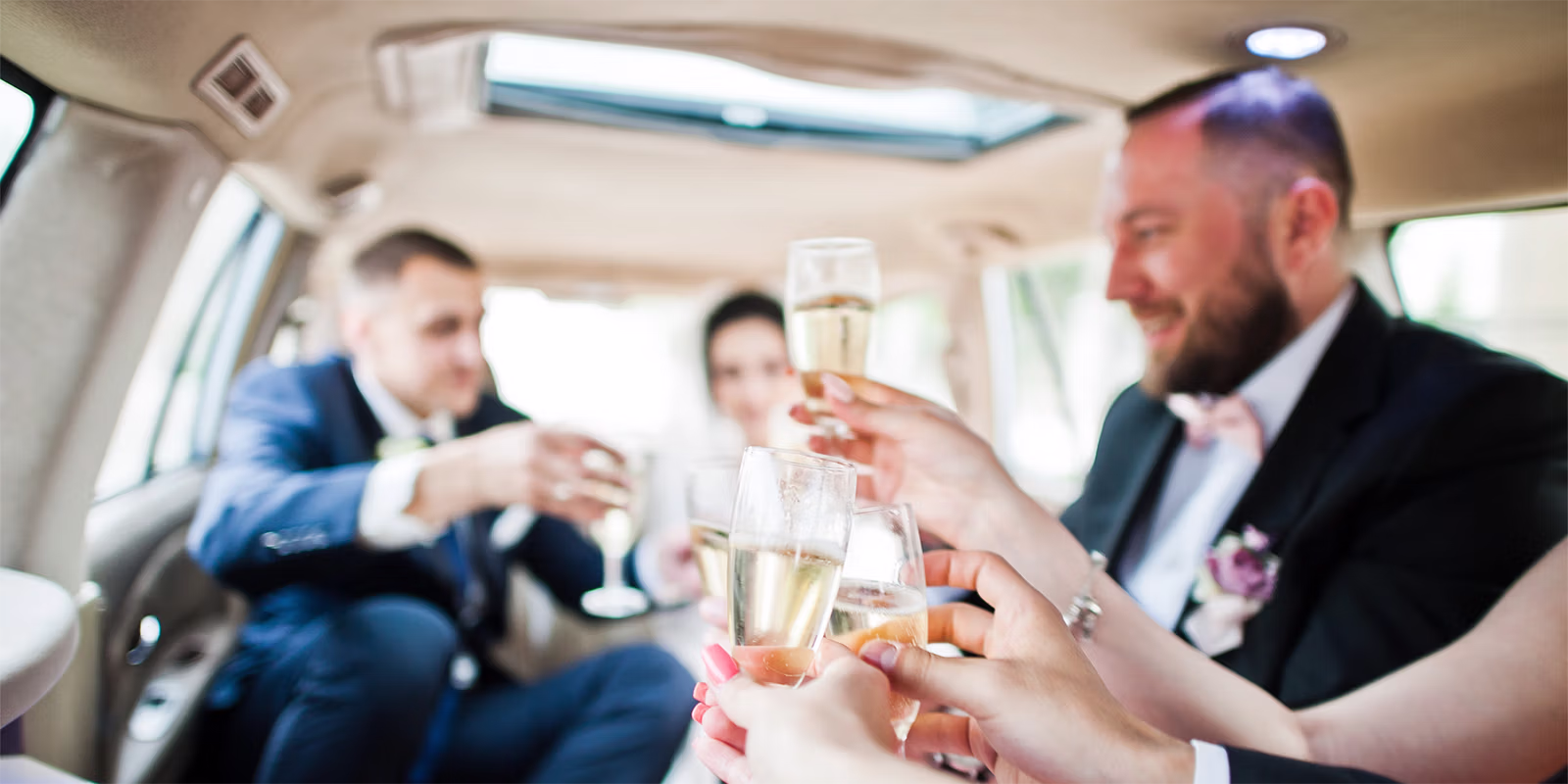 Las Vegas wedding transportation — luxury limousine for desert elopement ceremony