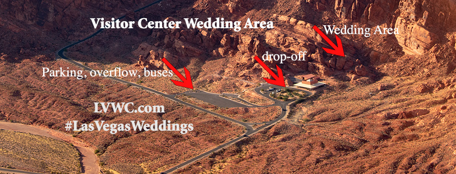 Valley of Fire Visitor Center Aerial Wedding Map